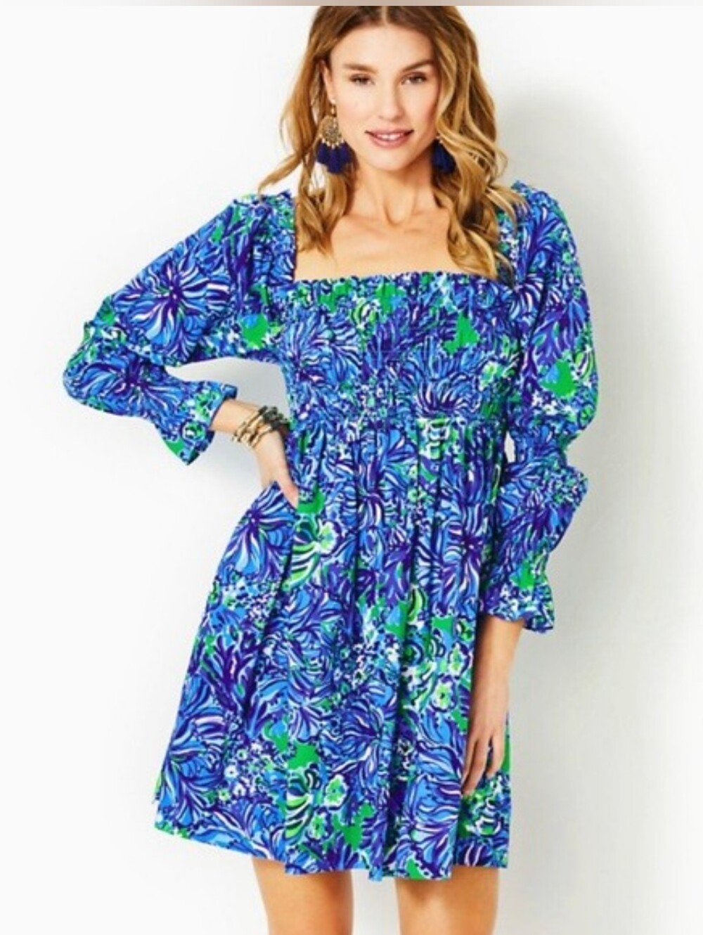 NWOT Lilly Pulitzer Beyonca Babydoll Dress, Size L